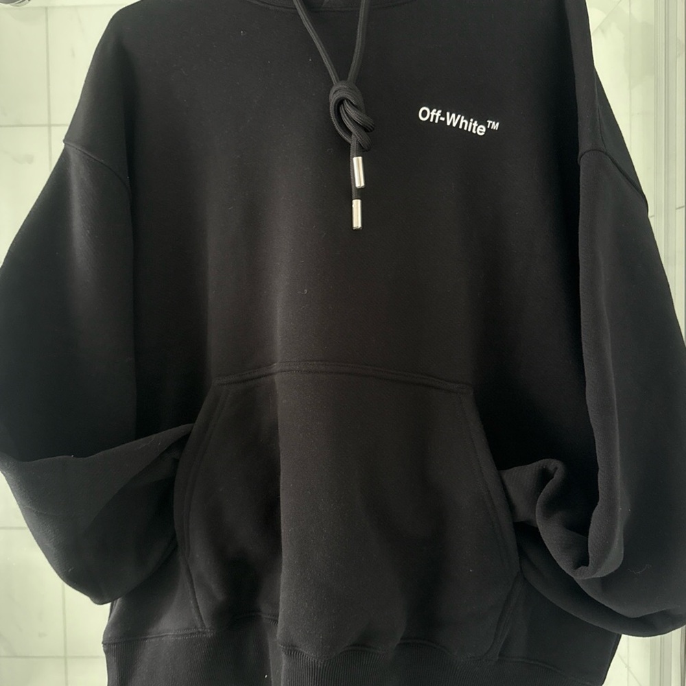 Off-White Costco Exclusive Men's Pullover Hoodie Black Size Small